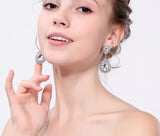 Crystal Bridal Wedding Earrings - Teardrop